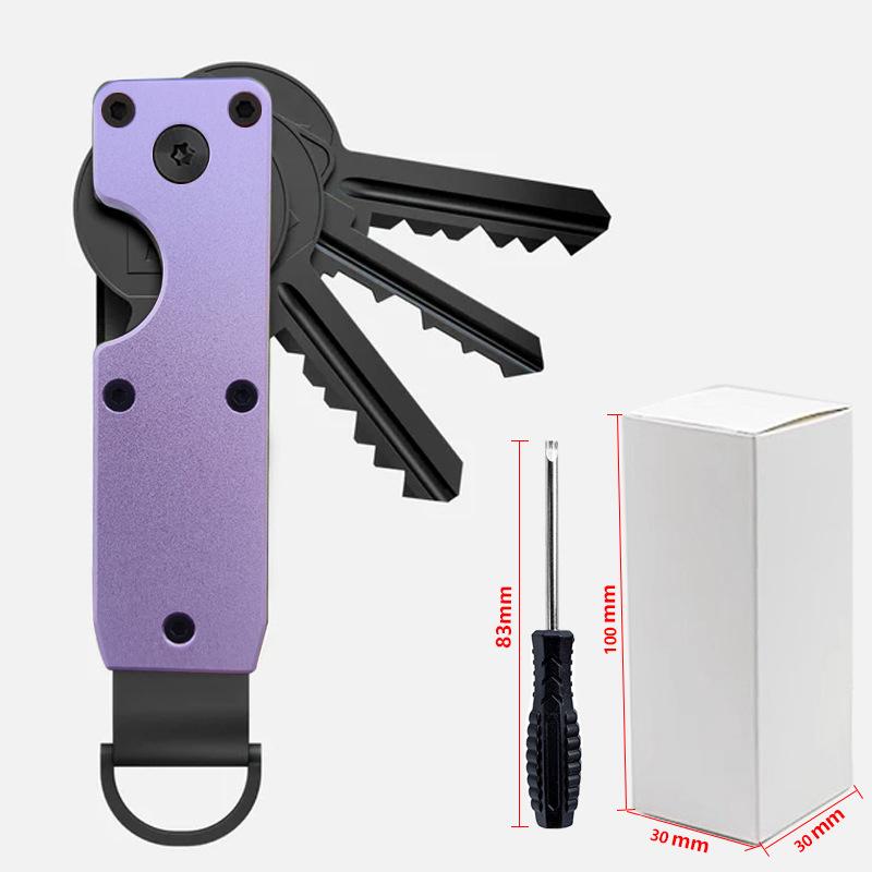 Versatile Metal Key Holder Compact Design for Easy House Key Management Multiple Colors