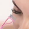 Eyelash Separator Tool Steel Teeth Lash Comb Eyebrow Eye Lash Brush With Cover Arc Design Mascara Comb for Women Eyes Makeup