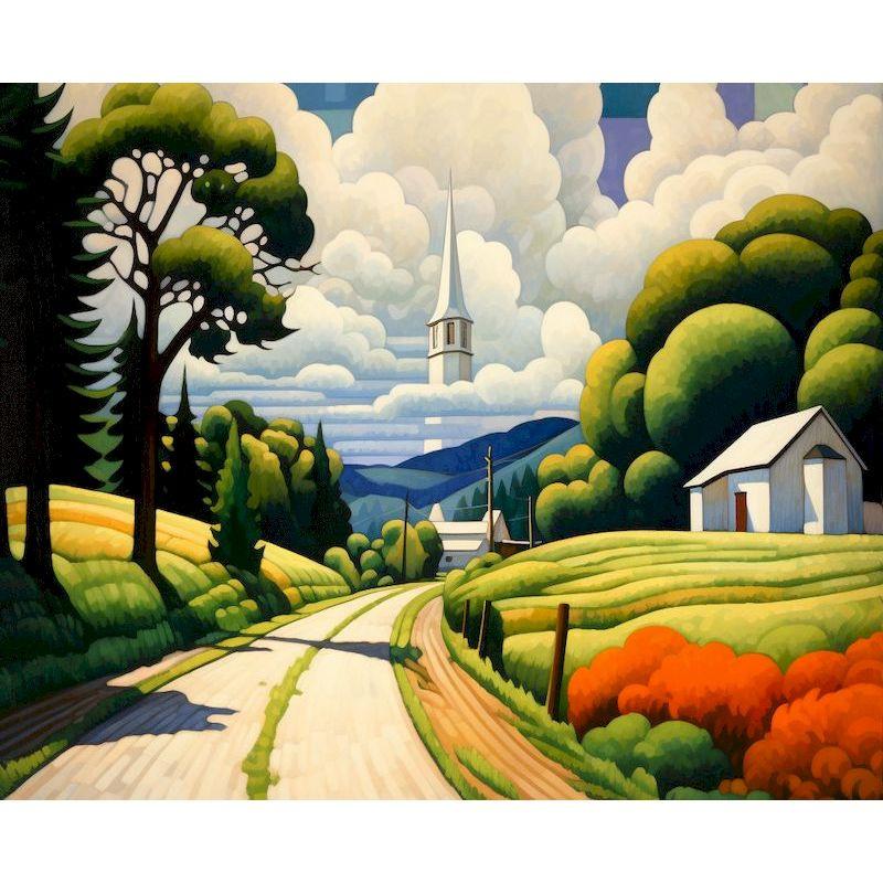 DIY 5D Diamant Malerei Haus Landschaft Diamant Stickerei Mosaik Volle Runde Bohrer Kreuz Stich Hause Dekoration Geschenk