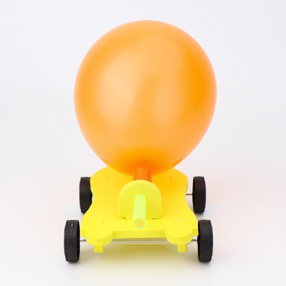 Balloon Powered Balloon Rec oil Car DIY Materials Puzzle Science Education Toy  Home School