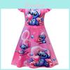 Stitch Flicka Prinsessa Pyjamaklänning Med Bomullsblandning För Barn