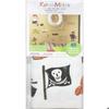 Stickers repositionnables - ROOMMATES - ALPHA CHASSE PIRATES - 45 pièces - Vinyle flexible - Multicolore