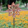 Girelli a Vento Kinetiche Raccogli Vento Spinner da Esterno Cortile Patio Prato Giardino Decorazione Doppia Scultura Mulino a Vento con Paletto Metallico Stabile