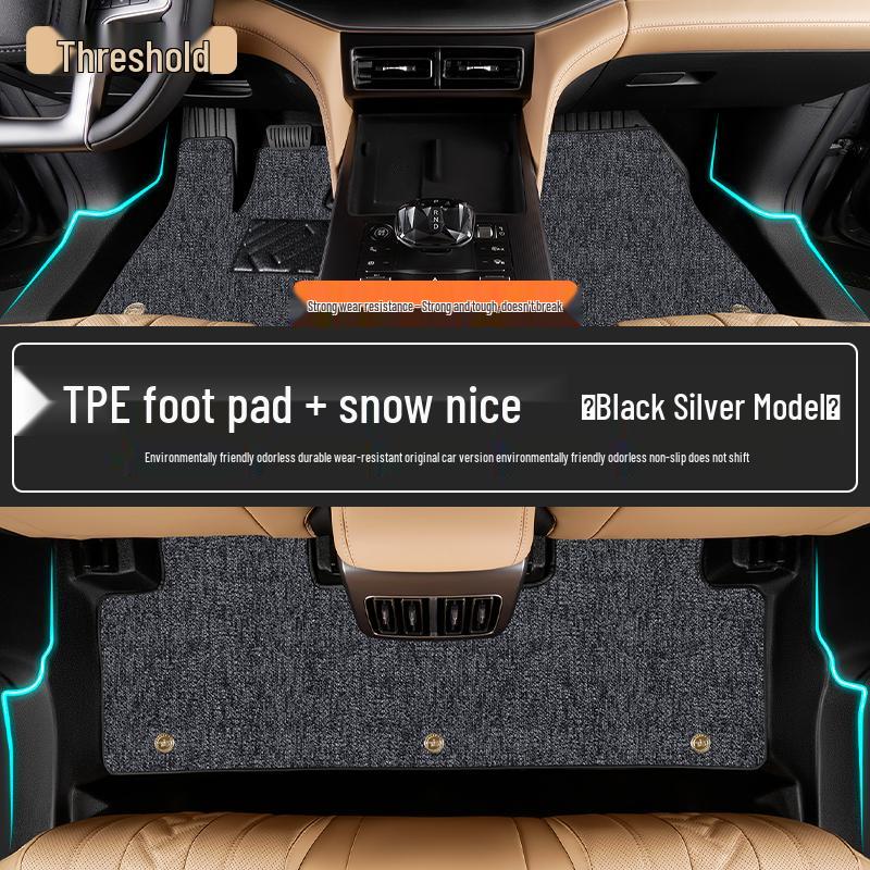 Compatible TPE Floor Mats for 26 BYD Song L DMI Models – Full Coverage, Custom EV Car Accessories