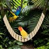 Chicken Swing Weatherproof Wooden Bird Stand Heavy Duty Enrichment Toys Boredom-Relief Chicken Coop Accessories for Rooster