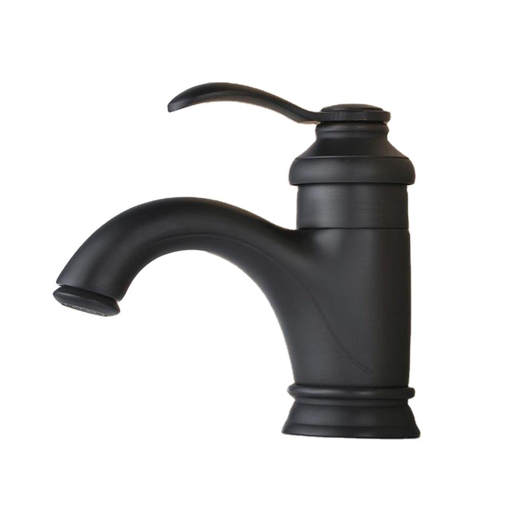 Fyeer High Quality Bathroom Black Water Tap (Black,Matte Black) чёрный