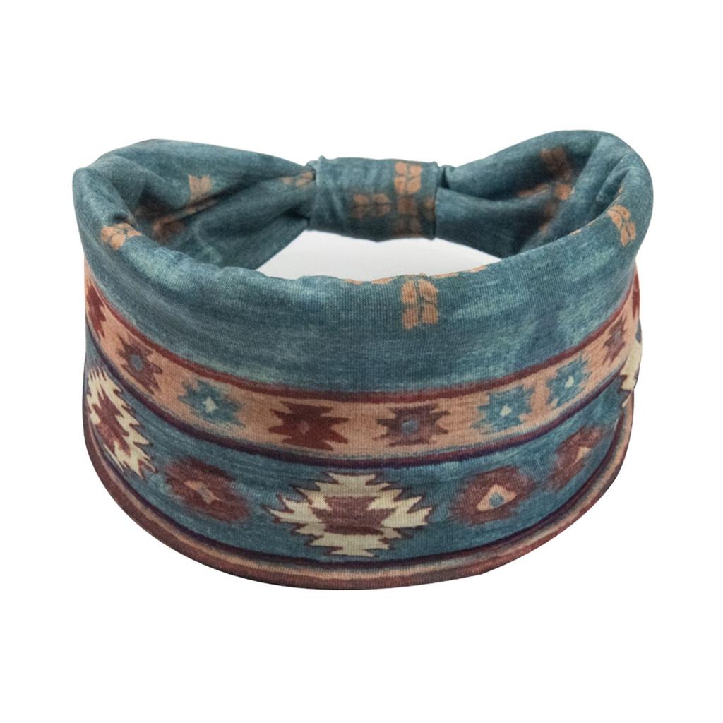 Bohemian Cashew Yoga Übung Stirnband Anti Schweiß und Feuchtigkeit Absorbieren Elastische Baumwolle Stirnband Knoten Stirnband