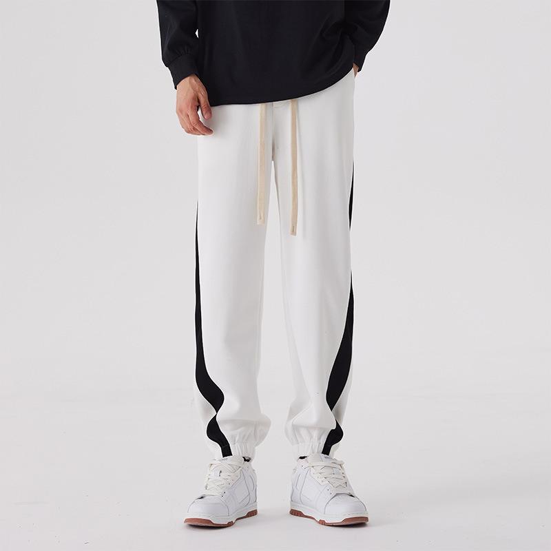 Men's long pants casual men's trousers tied feet versatile men and women couples popular Harlan pants trend sports loose