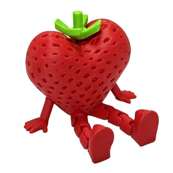3D Printed Fruit Figure Joints Collectible with Movable Articulated