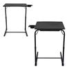 Set of 2 Portable Computer Table Office Desk Height & Angle Adjusting Furniture, Black
