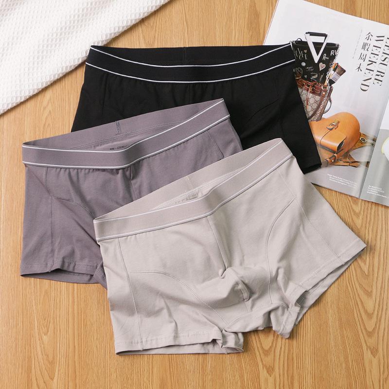 Men's Pure Cotton Boxer Briefs - Soft, Breathable National Trend Underwear