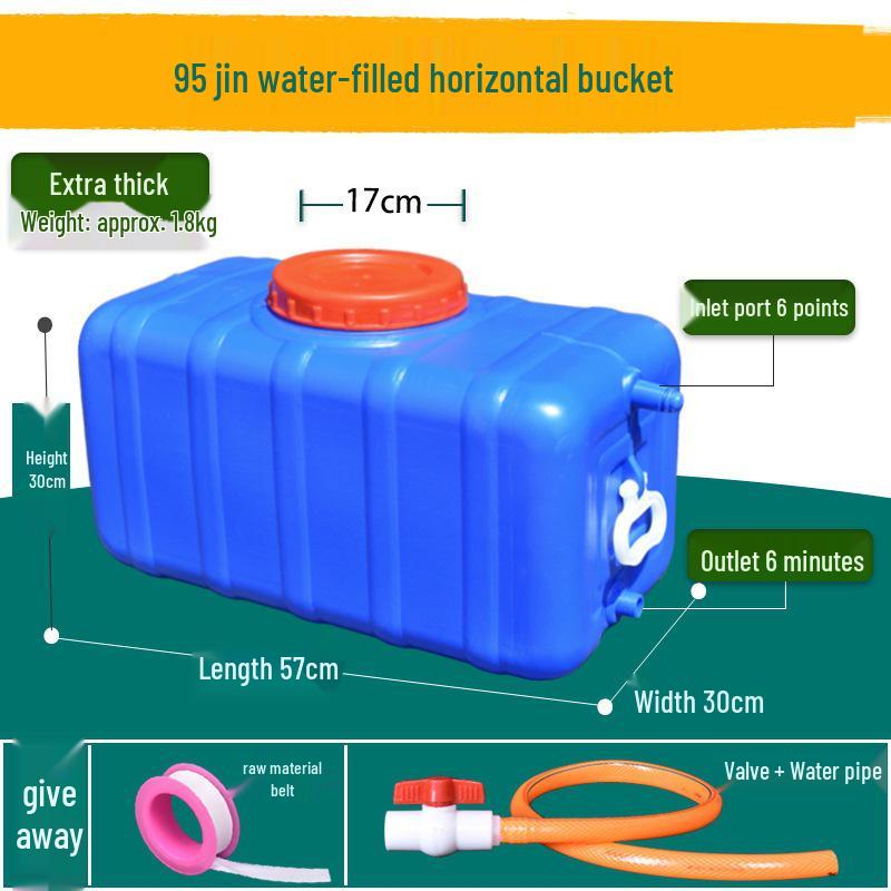 Lebensmittelechter Kunststoff-Wassertank mit großer Kapazität - Horizontal rechteckiges Design für den Heimgebrauch