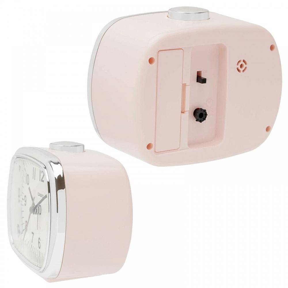 Casio Alarm Clock Pink Analog Snooze with Light Retro TQ-159-4JF