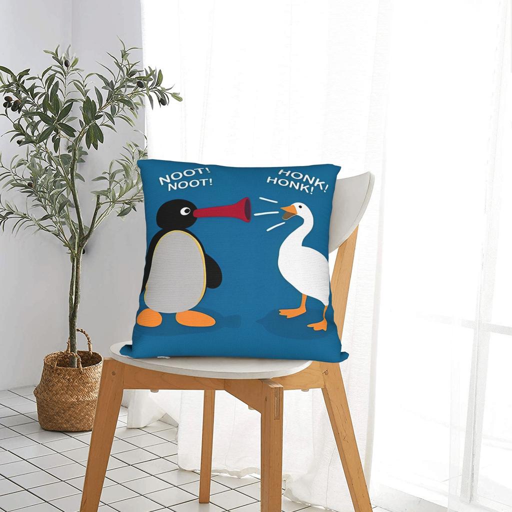 Poszewka na poduszkę Pingus Kawaii Poszewka na poduszkę Poszewki z nadrukiem Na sofę Wystrój domu