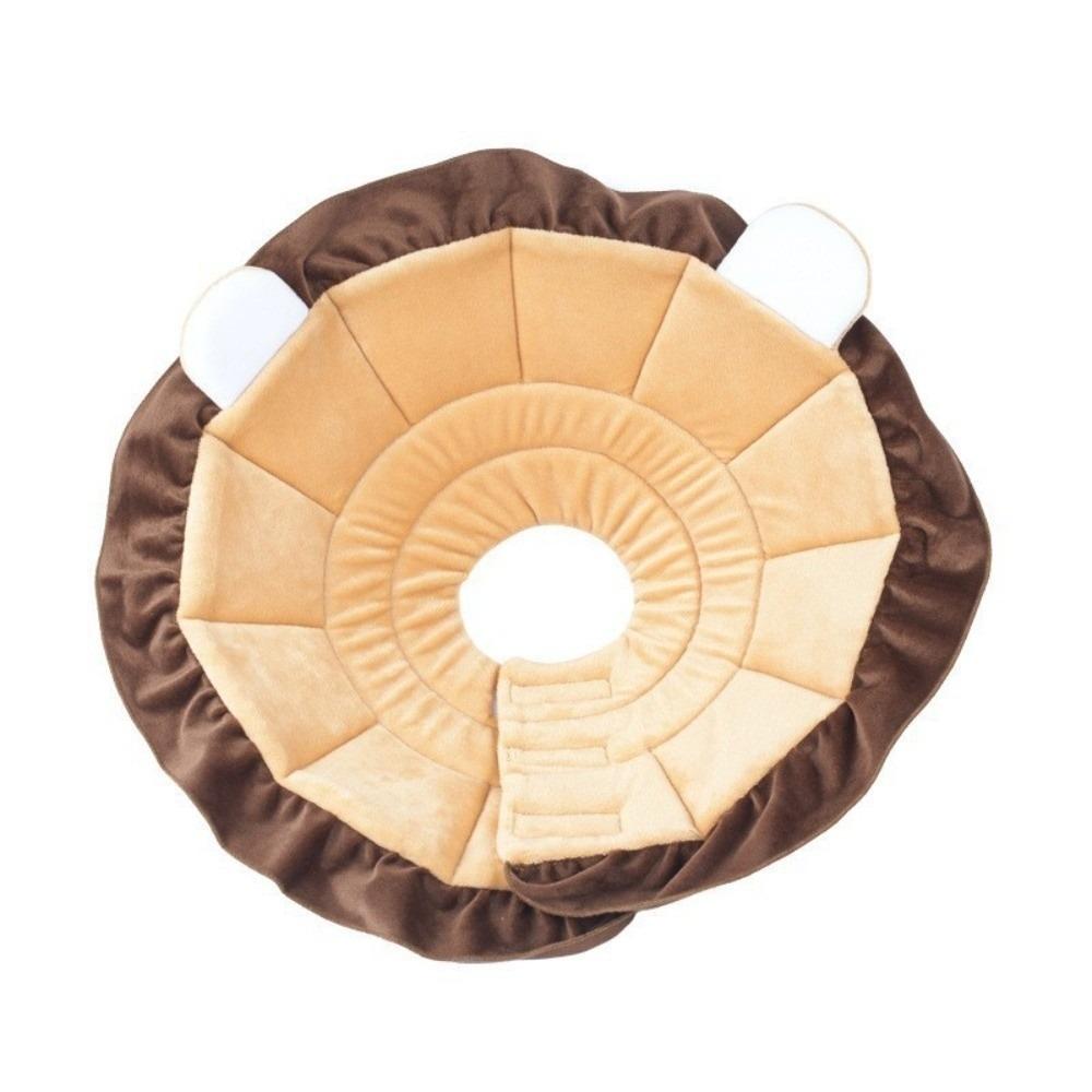 Flannel Cat Cosplay Elizabethan Collar Sponge Dog Protective Neck Cone  Help Wound Recovery