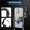 NEEWER Smartphone Cage iPhone 16 Pro, Video Rig Cage, Aluminum Alloy, with 67mm Filter Adapter, 17mm Lens Backplate, T-Mount Lens Adapter,