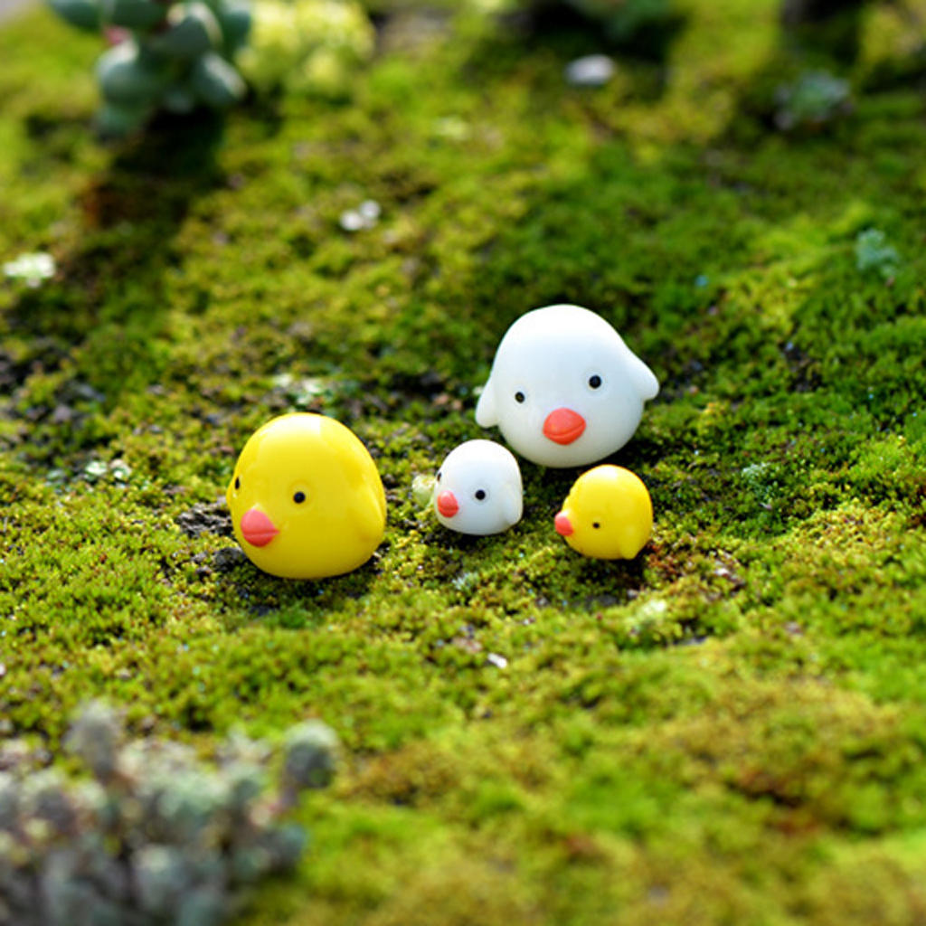 20pcs Resin Mini Ducks Figurines Micro Landscape DIY Fairy Garden Accessories