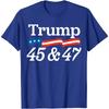 45 and 47 Trump 2024 Presidential Election Supporter Voters T-Shirt. Premium Cotton Short Sleeve O-Neck Unisex T Shirt New S-3XL