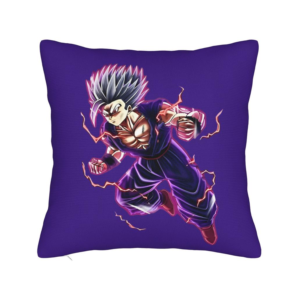 Dbz Goku Throw Pillow Cover Polyester Throw Pillow Cute Chibi Custom Pillowcover Home Decor