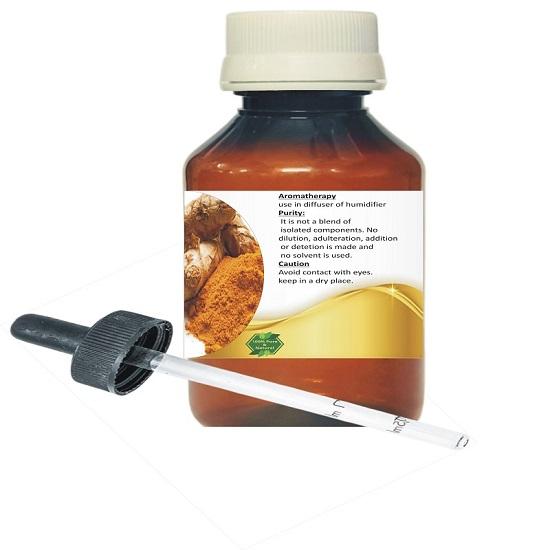 Levenmooi Turmeric (Curcuma Longa) Pure & Natural Therapeutic Grade Essential Oil Plastic with Dropper