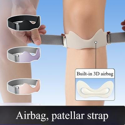 1PC New Silicone Patella with Knee Pads Professional Grade Airbag Breathable Non-slip Fixed Sports Anti-injury Adjustable