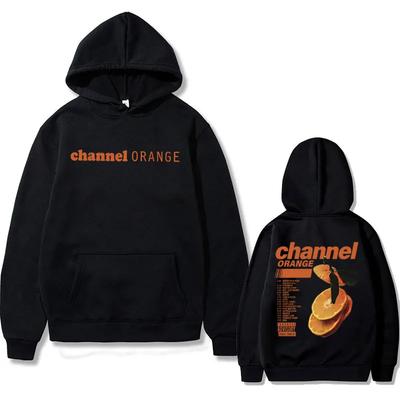 Rapper Frank Channel Orange Pattern Hoodie Ocean Leisure Sports Shirt Gold Hip Hop Retro Hoodie Men's Fashion Street Wear
