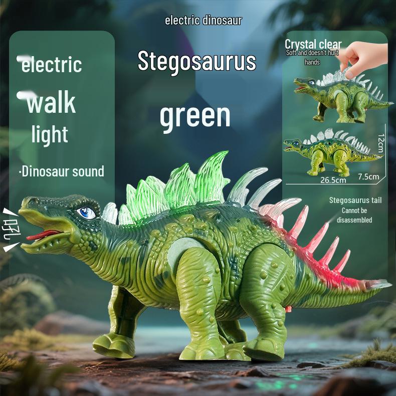 Kids' Electronic T-Rex Dinosaur Toy with Lights, Sound, and Walking Motion - Perfect Gift for Boys