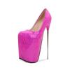 Fashion Luxury Metal 22cm High Heels Pumps Woman Platform Sexy Colorful Heeled Dance Office Wedding Fetish Stripper Shoes Large Size 45