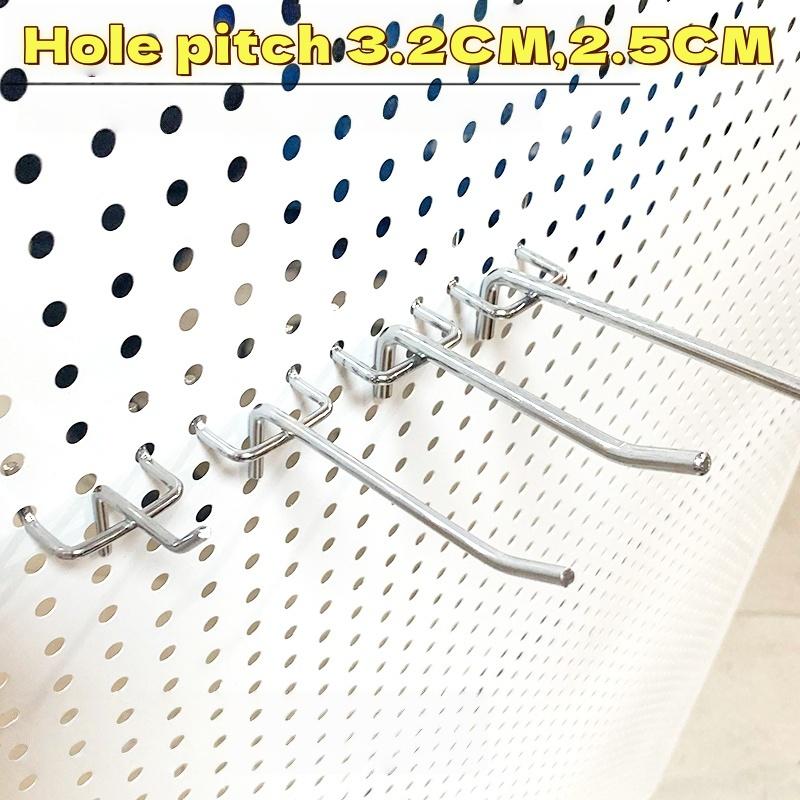 5Pcs Metal Universal Mesh Panel Hooks Retail Shop Mesh Stall Hangers Wall Hook Coat Bag Supermarket Shelf Hook