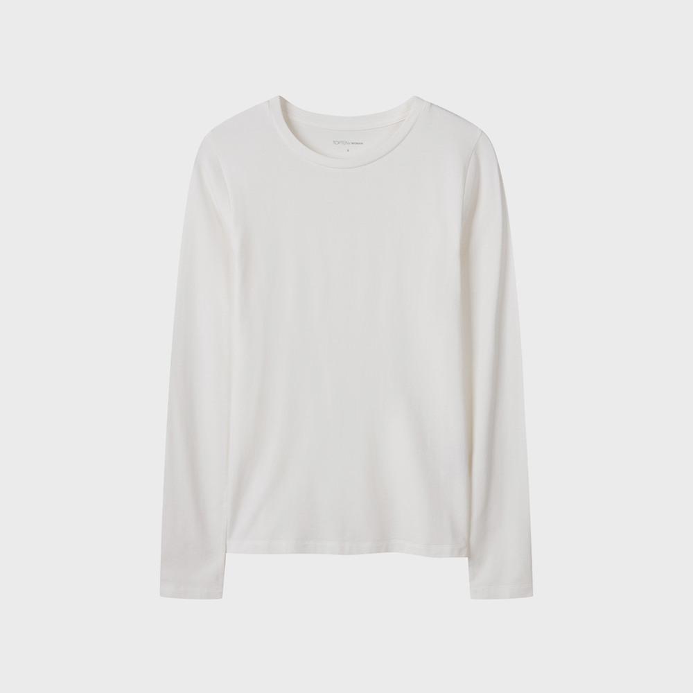 Top Ten Women'S) Soft Crew Neck Long Sleeve T-Shirt_Msf5Ts2010