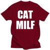 Funny Cat Milf T Shirts Emo Summer Style Graphic Cotton Streetwear Short Sleeve Humor Quote Gifts T-shirt Mens Clothing