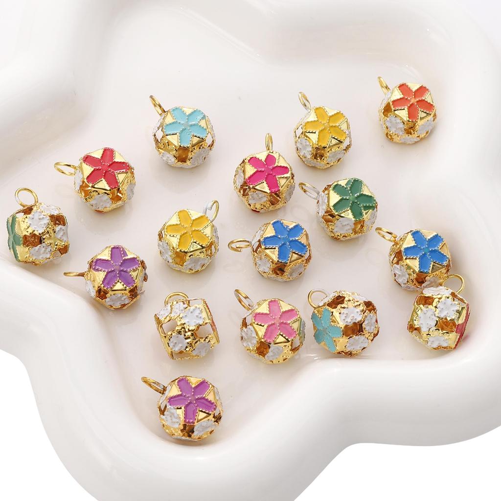 5-50Pcs Iron Colorful Bell For DIY Bracelet Necklace Keychain Accessories