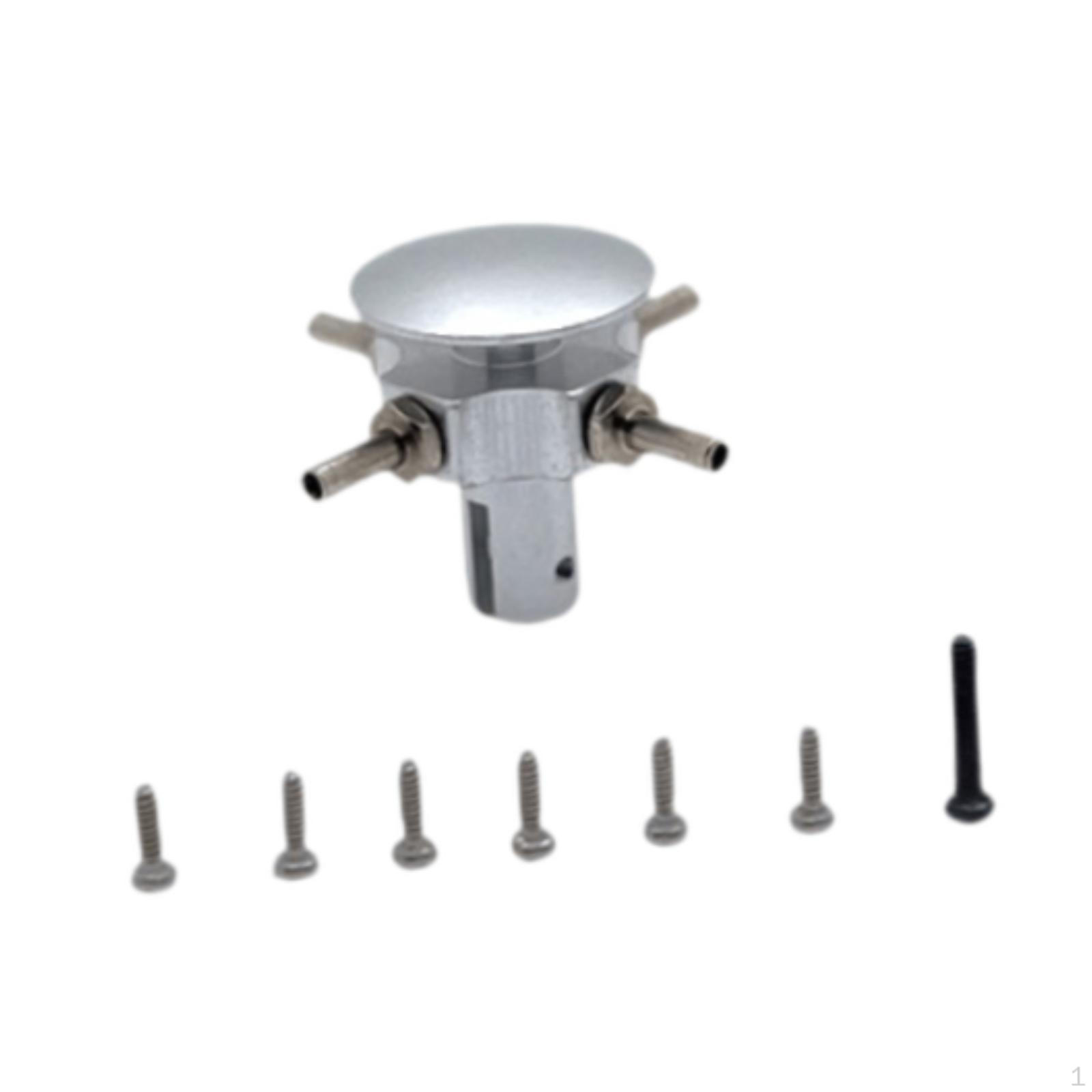 

RC Rotor Head for K124 K170 Lightweight Spare Parts Tear Resistant Practical Aluminum Functional срібний