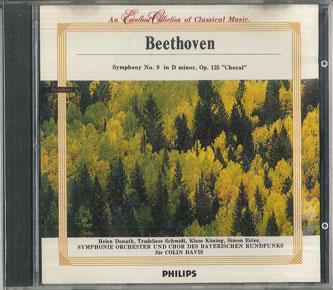 

CD COLIN DAVIS, SYMPHONIE ORCHESTER UN - Beethoven : Symphony No. 9 Choral MP106 PHILIPS Japan Classical Used