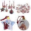 Hanging Home Decor Picture Frame Pendant Photo Christmas Ball Xmas Tree Ornaments Photograph Holder