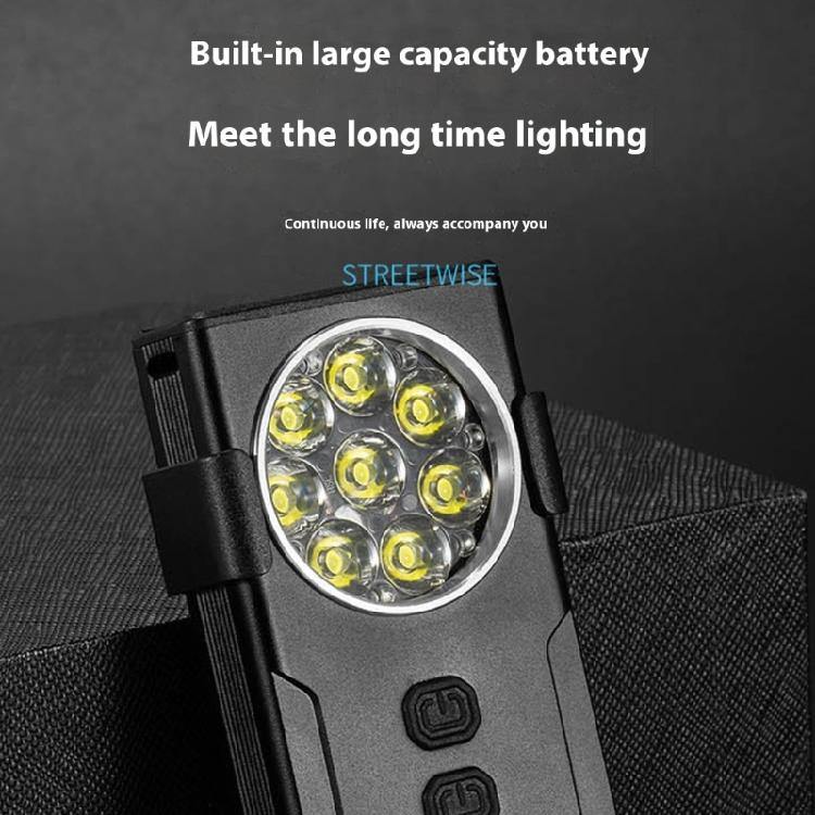 Bright 1000LM Magnetic Flashlight Double Light Sources USB C Rechargeable Work Light For Emergencies