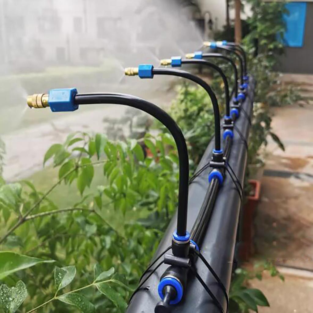 22cm Free Bend Atomized Nozzle Omnidirectional Universal Misting Sprinkler Humidification Landscaping Watering Cooling Sprayer