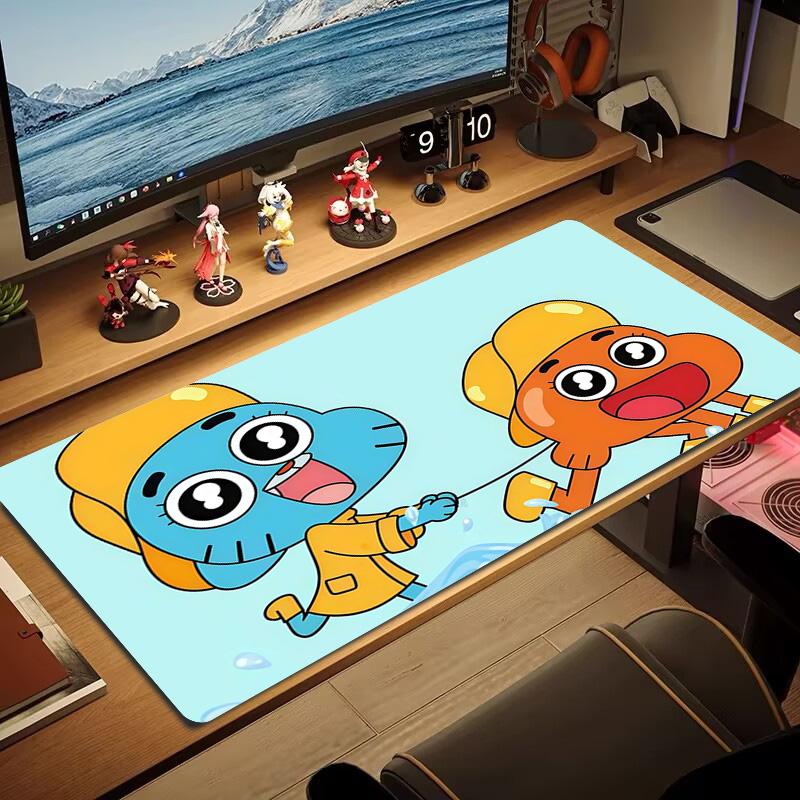 The Amazing World of Gumball2 Print Cushion Non-slip Laptop Tablet Big Mousepad XXL Mat Mini PC Playmat With Lock edge