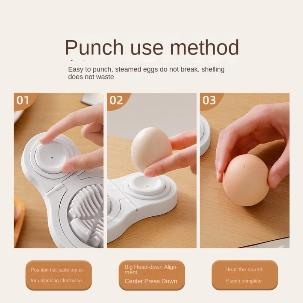3-in-1 Fancy  Egg Splitter Manual Century Egg Divider Multifunctional Egg Slicer  Egg Slicing Tool