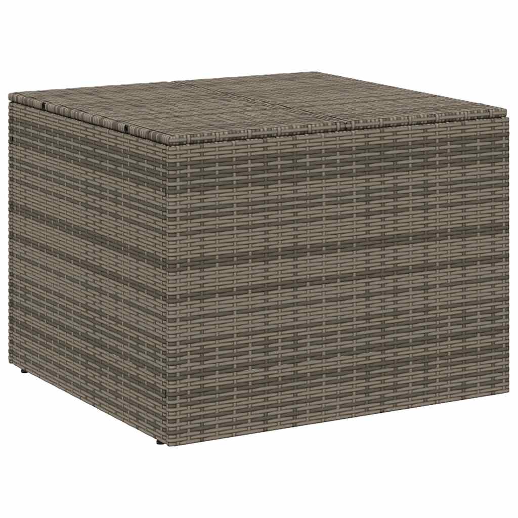 Garden Storage Box Gray 291 L Poly Rattan