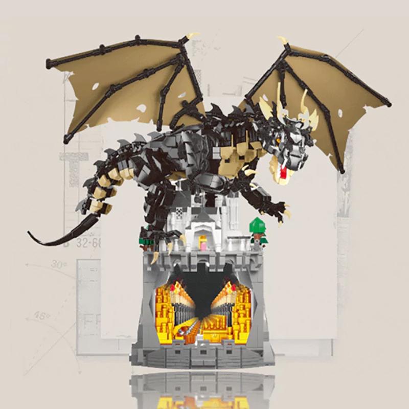 2363PCS Creative Expert Dragon's Cryptic Cache Building Model,Treasure Adventure Blocks Assembly Brick Model Kit Adult Kids Gift