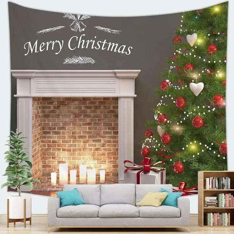 Christmas Tree Simple Style Tapestry Living Room Bedroom Home Christmas Decoration