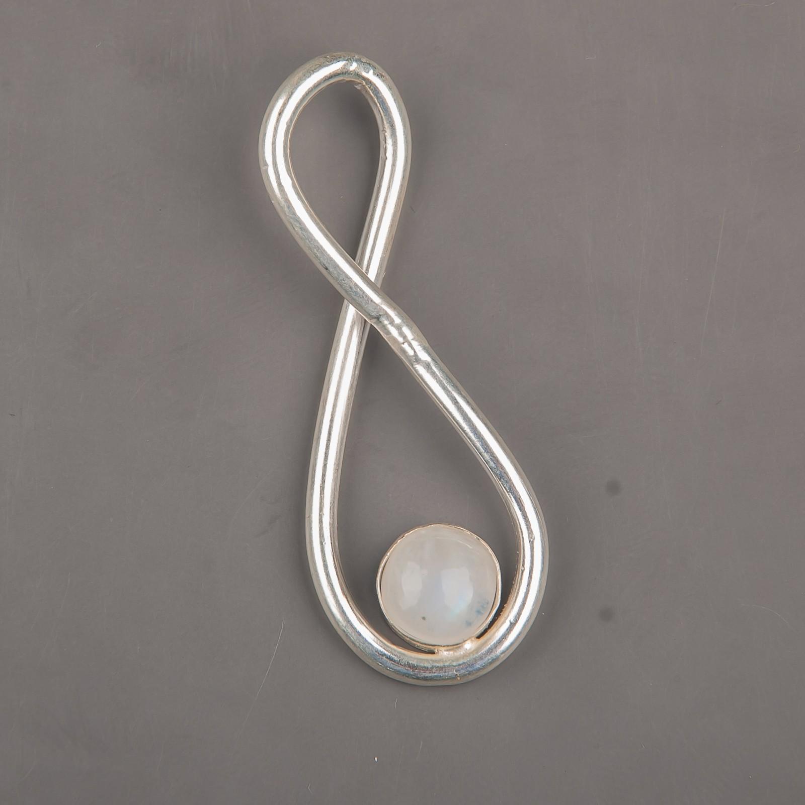 

Радужный лунный камень Драгоценный камень 925 стерлинговое серебро Ювелирные изделия Ручной работы кулон 1,66 PP-20-18