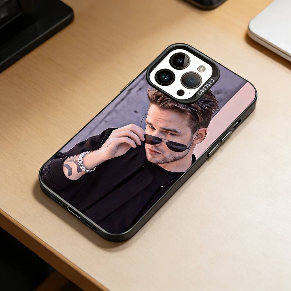 

Singer Liam Payne-LP Phone Case For iPhone 17,16,15,14,13,12,11 Plus,Pro Max,XS,Colored Silver Plated Inside Cover iPhone14