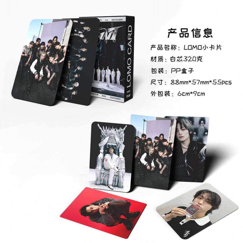 55Pcs Stray Kids Skzoo Photocards Idol Lomo Collection Cards Felix Merchandise For Japan Album Fans Collectible GIft GIANT 2nd Kid Friendly