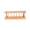 6 Holes Lab Wooden Test Tube Storage Holder Bracket Rack With Stand Sticks