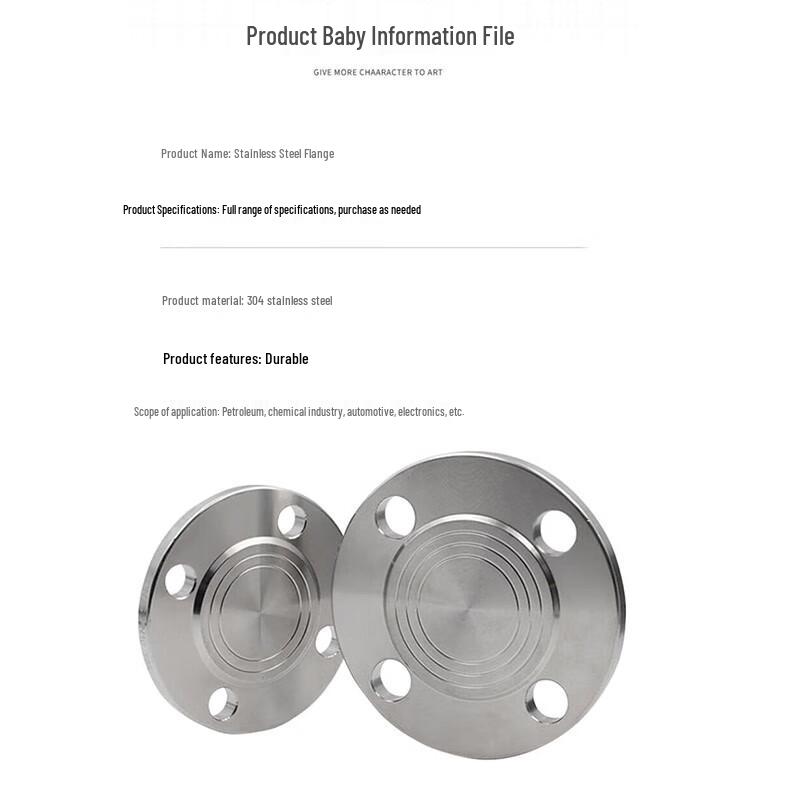 304 Stainless Steel Blind Flange Cover