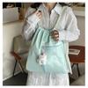 Large capacity bag women's spring summer new casual canvas commuting high-end backpack
