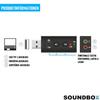 SOUNDBOX USB Sound Card External Sound Adapter 7.1 Surround 3D Effect Laptop PC