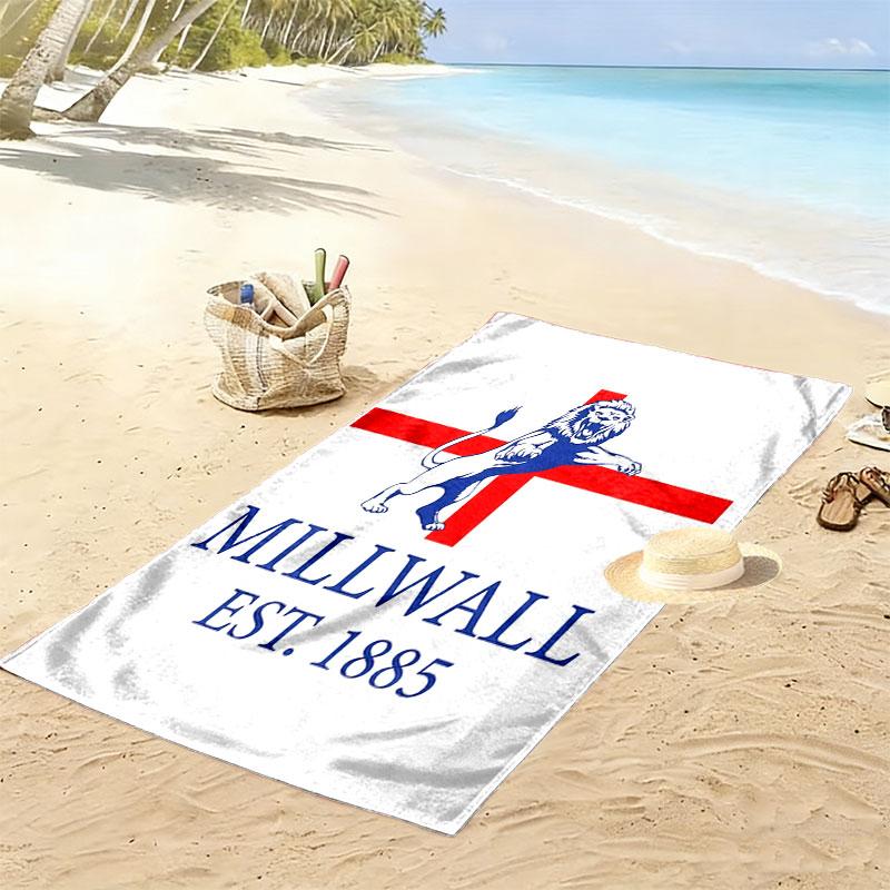 Millwall logo Beach Towel, Large Soft Quick Dry Towel for Beach Camping Swimming
